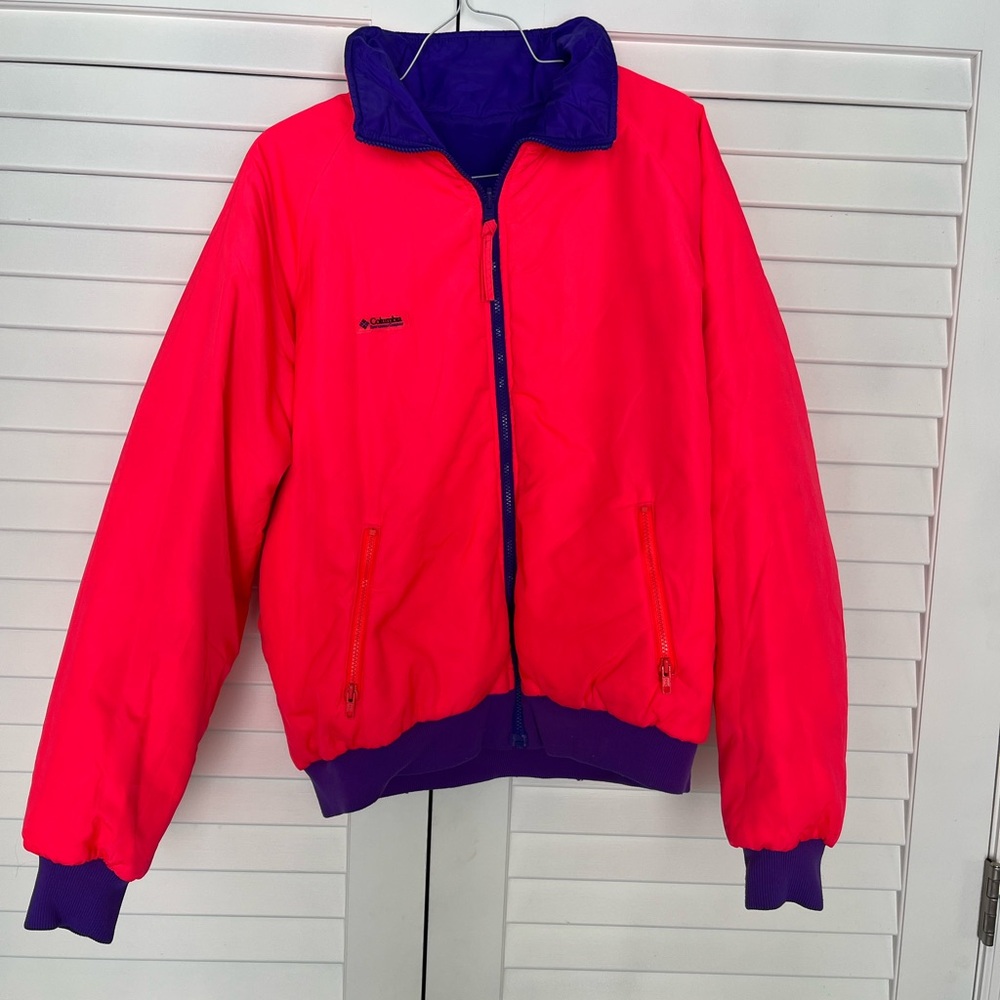 Vintage Columbia 90s Reversible Pink and Purple Jacket Men's XL